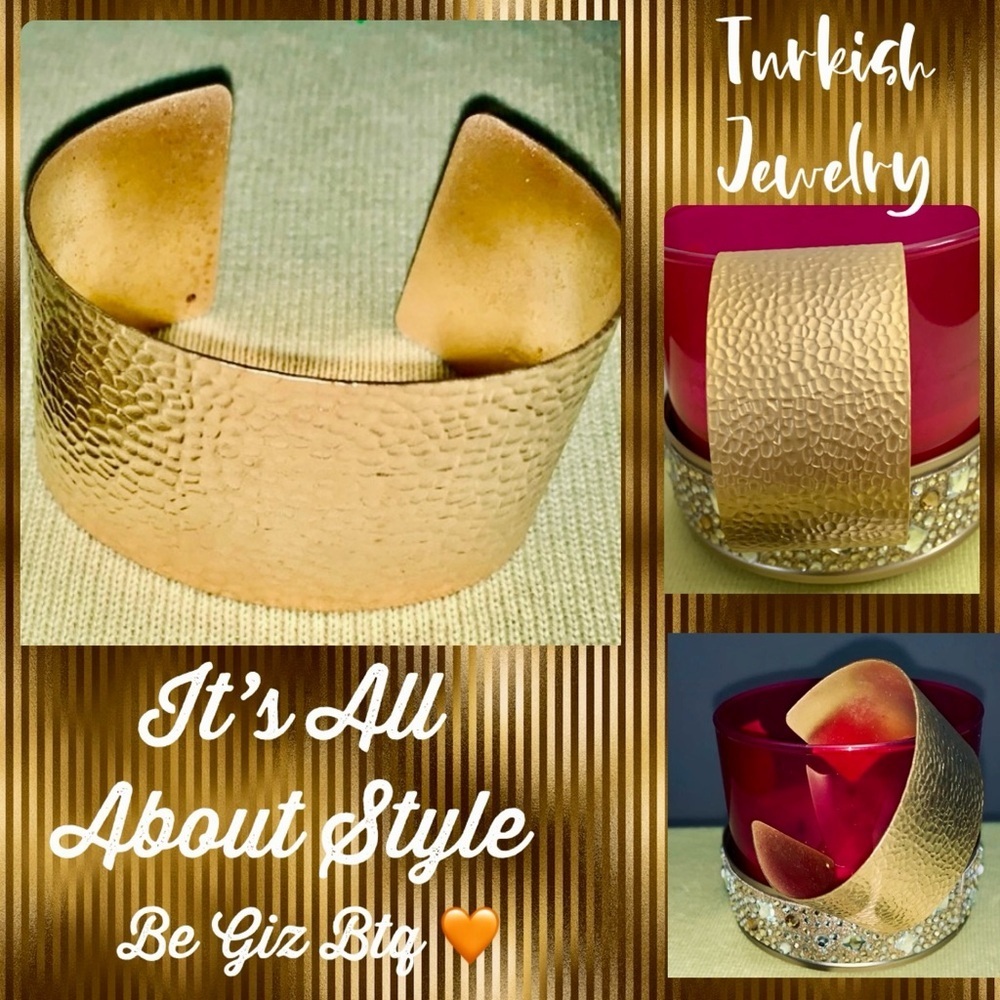 🆕Turkish Jewelry Bracelet In Gold Bath Over Durable Metal